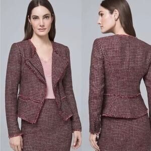 White House Black Market Mid Century Tweed Jacket